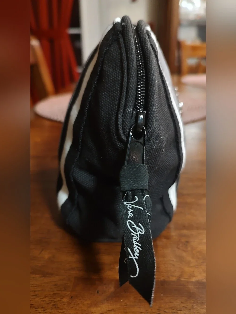 Vera Bradley Black & Gray Cosmetic Pouch